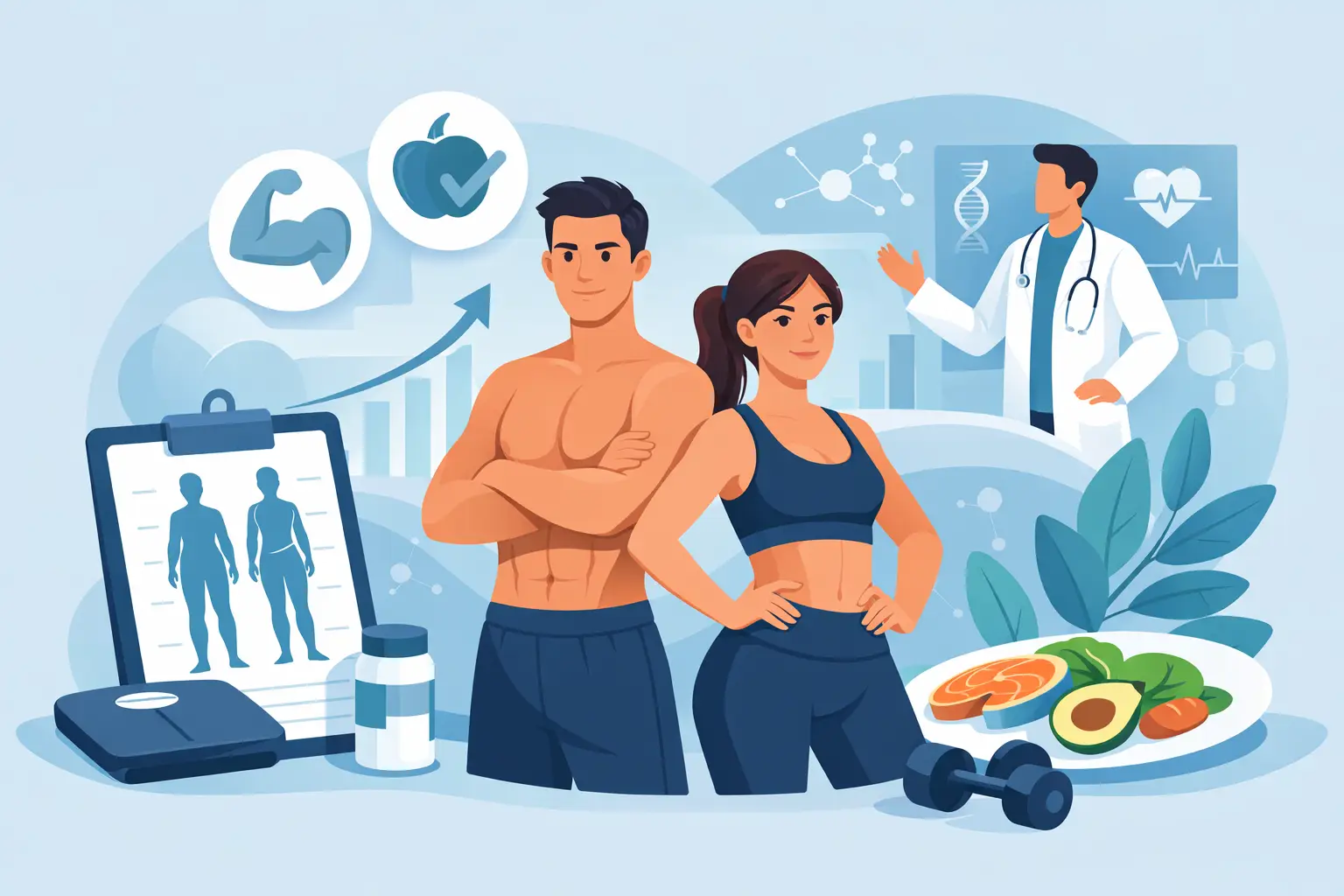 Guía para recomposición corporal médica