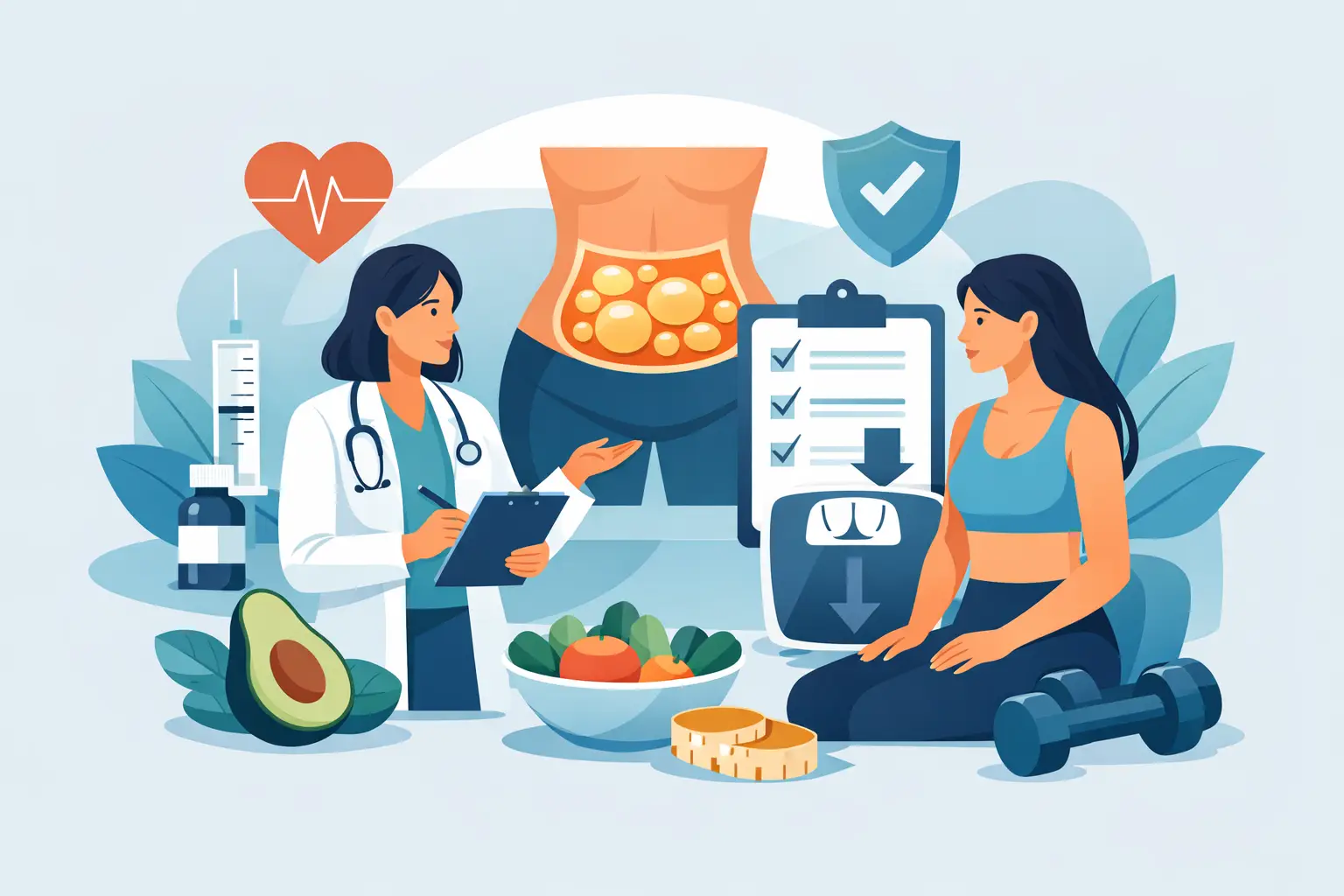 ¿Es segura la pérdida de grasa médica guiada?