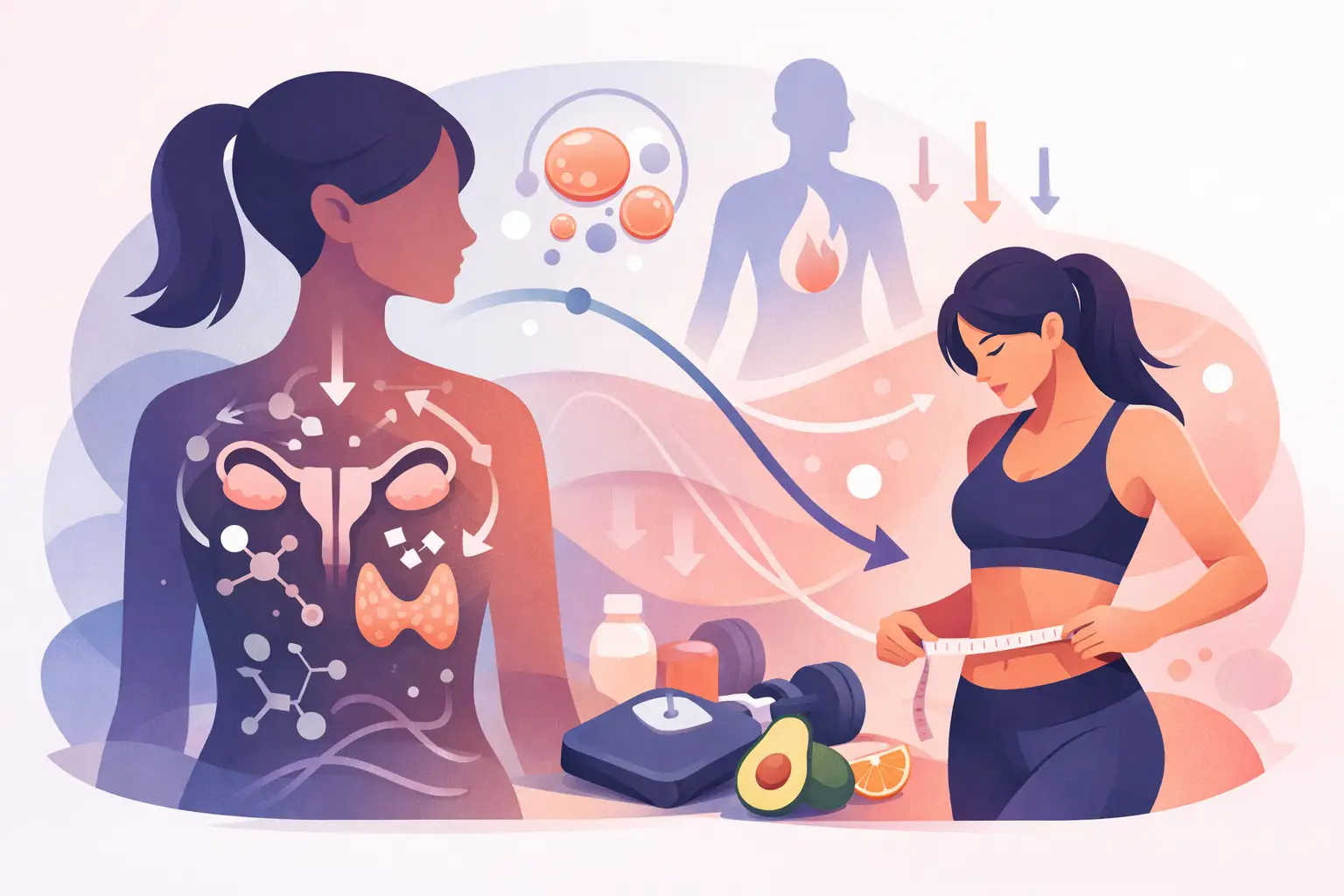 Metabolismo hormonal femenino y pérdida de grasa