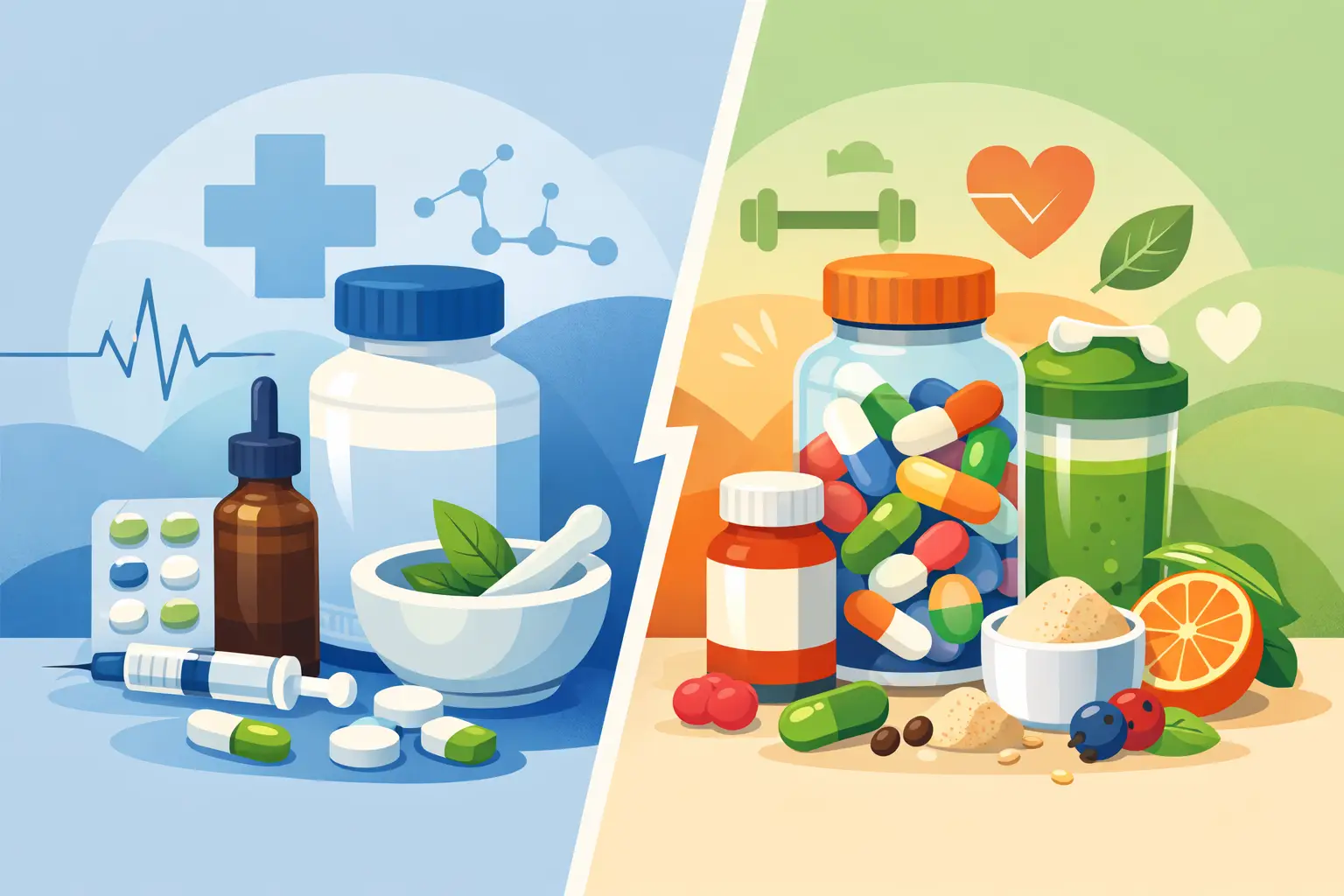 Nutracéuticos médicos vs suplementos comerciales