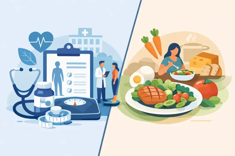 Programa médico vs dieta tradicional